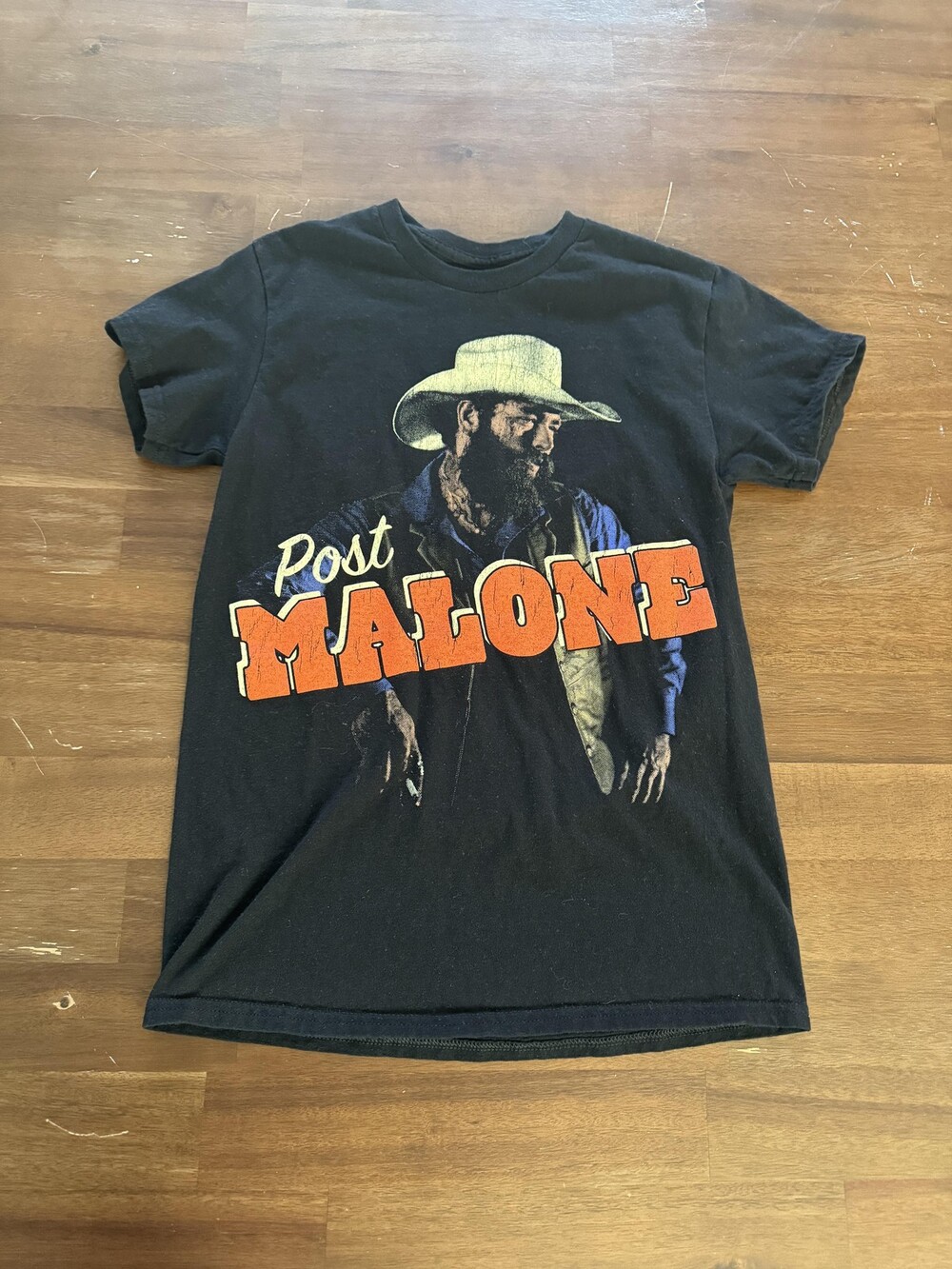 Post Malone Shirt Mens XS Black Graphic Tee Posty Co Cowboy Music Rapper Tour